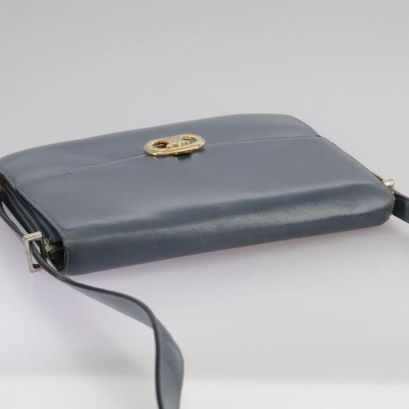 CELINE Shoulder Bag Leather Blue - Picture 6 of 13